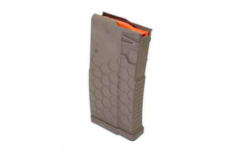 HEXMAG Magazine, 308 Win/7.62NATO, 10 Rounds, Fits DPMS/SR25/LaRue OBR, Polymer, Flat Dark Earth HX1020-SR25S1-FDE