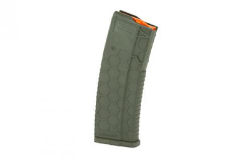 HEXMAG Magazine, Series 2, 223 Remington/556NATO, 30 Rounds, Fits AR Rifles, Polymer, Olive Drab Green HX30-AR15S2-ODG