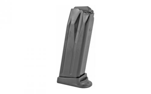 HK Magazine, 40 S&W, 12 Rounds, Fits P2000/USP40 Compact, Finger Rest, Black 217439S