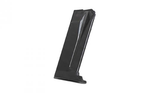 HK Magazine, 45ACP, 12 Rounds, Fits HK USP45, with Finger Rest, Steel, Black, Red Follower 50248618