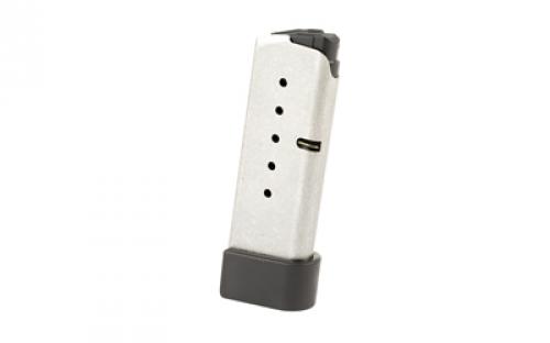 Kahr Arms Magazine, 40 S&W, 6 Rounds, Fits MK40, with Grip Extension, Stainless KS620