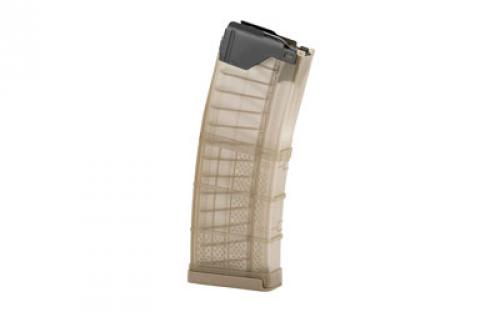 Lancer Magazine, L5 Advanced Warfighter, 223 Remington/556NATO, 30 Rounds, Fits AR Rifles, Polymer, Translucent Dark Earth 999-000-2320-13