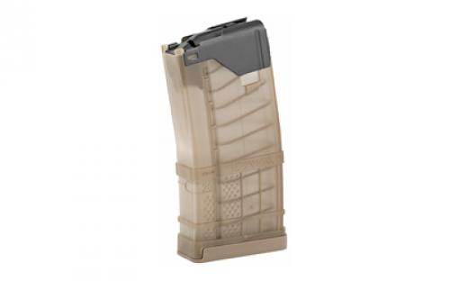 Lancer Magazine, L5 Advanced Warfighter, 223 Remington/556NATO, 20 Rounds, Fits AR Rifles, Translucent Dark Earth 999-000-2320-14