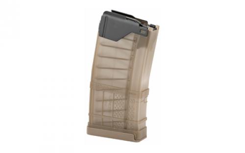 Lancer Magazine, L5 Advanced Warfighter, 223 Remington/556NATO, 20 Rounds, Fits AR Rifles, Translucent Dark Earth 999-000-2320-14