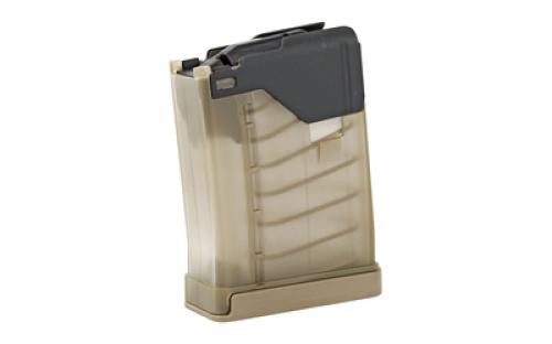 Lancer Magazine, L5 Advanced Warfighter, 223 Rem/556NATO, 10 Rounds, AR-15, Polymer, Translucent Dark Earth 999-000-2320-41