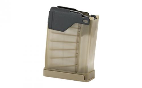 Lancer Magazine, L5 Advanced Warfighter, 223 Rem/556NATO, 10 Rounds, AR-15, Polymer, Translucent Dark Earth 999-000-2320-41