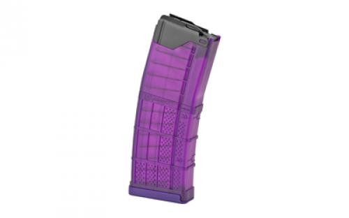 Lancer Magazine, L5 Advanced Warfighter, 223 Remington/556NATO, 30 Rounds, Fits AR Rifles, Polymer, Translucent Purple 999-000-2320-50