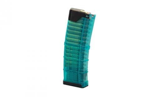 Lancer Magazine, L5 Advanced Warfighter, 223 Remington/556NATO, 30 Rounds, Fits AR Rifles, Polymer, Translucent Blue 999-000-2320-52