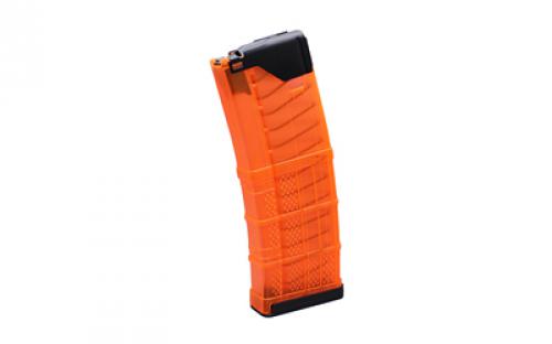 Lancer Magazine, L5 Advanced Warfighter, 223 Remington/556NATO, 30 Rounds, Fits AR Rifles, Polymer, Translucent Orange 999-000-2320-70