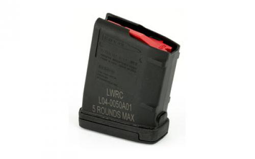 LWRC Magazine, 6.8SPC, 5 Rounds, Fits LWRC 6.8SPC Only, Polymer,  Black 200-0123A02