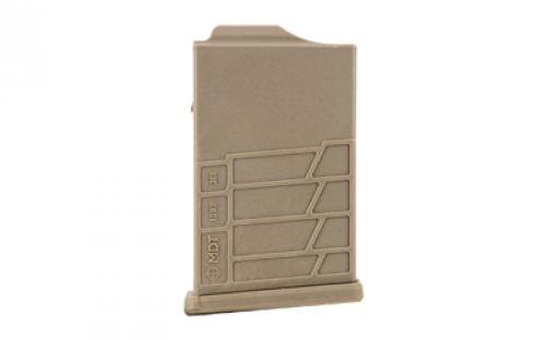 MDT Magazine, Polymer Gen 2, 308 Winchester/6.5 Creedmoor, 10 Rounds, Flat Dark Earth, Fits Short Action AICS Pattern 104447-FDE