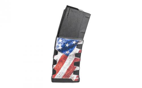 Mission First Tactical Magazine, 223 Remington, 556NATO, Fits AR-15, 30 Rounds, American Flag EXDPM556D-AFM1