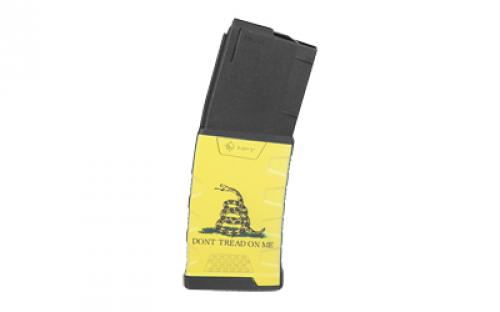 Mission First Tactical Magazine, 223 Remington, 556NATO, Fits AR-15, 30 Rounds, Gadsden Flag EXDPM556D-GF