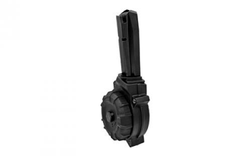 ProMag Magazine, 9MM, 50 Round Drum, Fits Smith & Wesson M&P-9, Polymer, Black DRM-A54