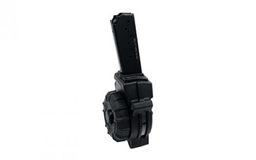 ProMag Magazine, Drum, 9MM, 30 Rounds, Fits Ruger LC9, Polymer Construction, Black DRM-A95