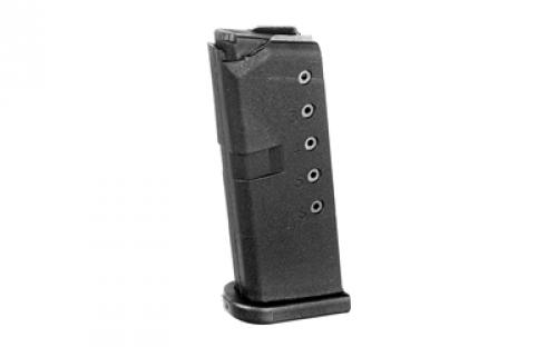 ProMag Magazine, 380 ACP, 6 Rounds, Fits Glock 42, Polymer, Black GLK-10