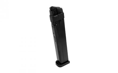 ProMag Magazine, 9MM, 28 Rounds, For Glock 43X/48, Steel Construction, Blued Finish, Black GLK-A23