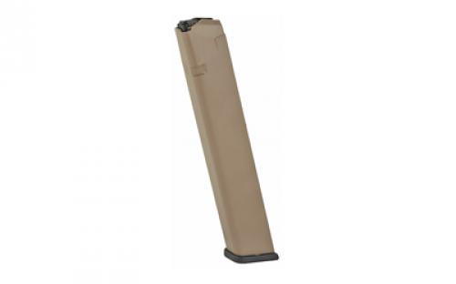 ProMag Magazine, 9MM, 32 Rounds, Fits Glock 17/19/26, Polymer, Flat Dark Earth GLK-A8B-FDE