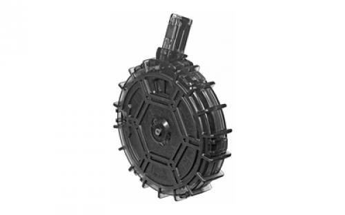 ProMag Drum Magazine, 22LR, 70 Rounds, Fits Remington 597, Polymer, Translucent Smoke REM-A4