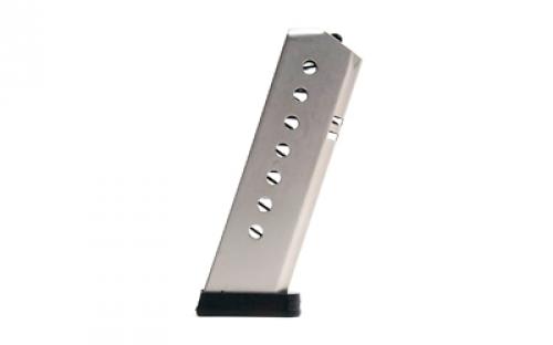 ProMag Magazine, 45 ACP, 8 Rounds, Fits Sig Sauer P220, Steel Construction, Nickel Plated Finish, Silver SIG 08N