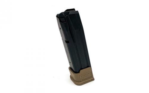 ProMag Magazine, 9MM, 21 Rounds, Fits Sig Sauer P320, Steel Construction, Blued Finish, Flat Dark Earth Baseplate SIG-A20-FDE