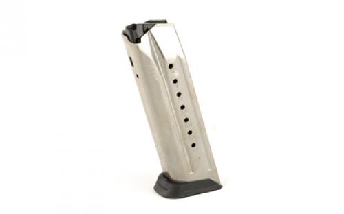 Ruger Magazine, 9MM, 17 Rounds, Fits Ruger American, Stainless Steel, Silver, Will Fit PC9 w/ a Ruger American Pistol Well Insert Installed (Not Included) 90510