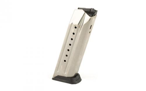 Ruger Magazine, 9MM, 17 Rounds, Fits Ruger American, Stainless Steel, Silver, Will Fit PC9 w/ a Ruger American Pistol Well Insert Installed (Not Included) 90510