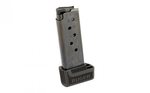 Ruger Magazine, 380ACP, 7 Rounds, Fits Ruger LCP II, with Extended Floor Plate, Black 90626