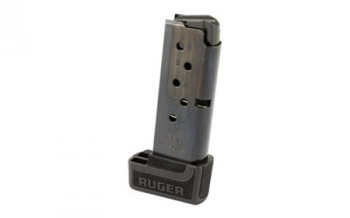 Ruger Magazine, 380ACP, 7 Rounds, Fits Ruger LCP II, with Extended Floor Plate, Black 90626