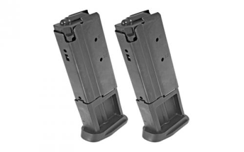 Ruger Magazine, 5.7X28MM, 10 Rounds, Ruger-57, 2 Pack, Steel, Black 90712