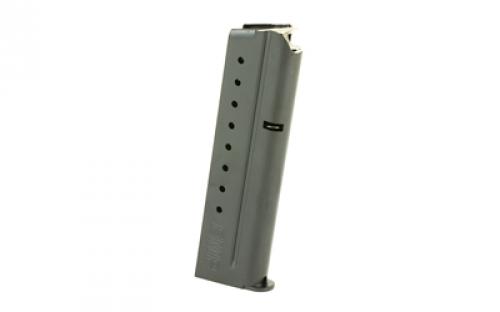 Springfield Magazine, 9MM, 9 Rounds, Fits 1911 EMP CCC, Flush Fit, Steel, Blued Finish PI6065