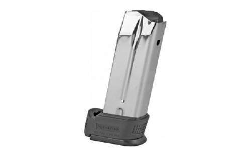 Springfield Magazine, 40 S&W, 10 Rounds, Fits XD, with Black Sleeve Extension, Stainless XD0940BS