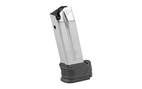 Springfield Magazine, 40 S&W, 10 Rounds, Fits XD-Mod.2 Subcompact, with Black Sleeve Extension, Stainless XDG0940BS