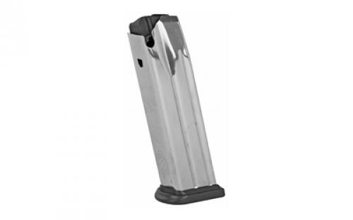 Springfield Magazine, 9MM, 19 Rounds, Fits Springfield XDM, Stainless, Silver XDM5019