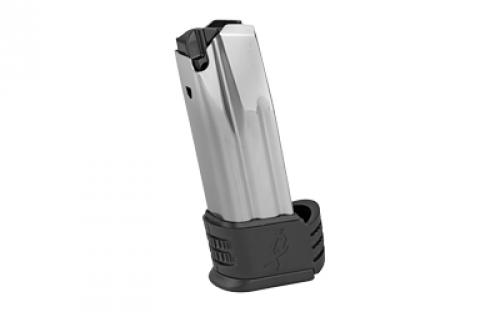 Springfield Magazine, 10MM, 15 Rounds, Fits XDME Compact, With Sleeve for Backstrap 3, Silver XDME50153