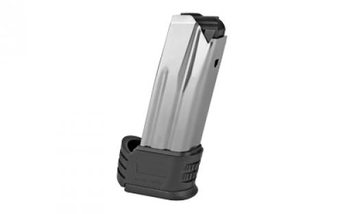 Springfield Magazine, 10MM, 15 Rounds, Fits XDME Compact, With Sleeve for Backstrap 3, Silver XDME50153