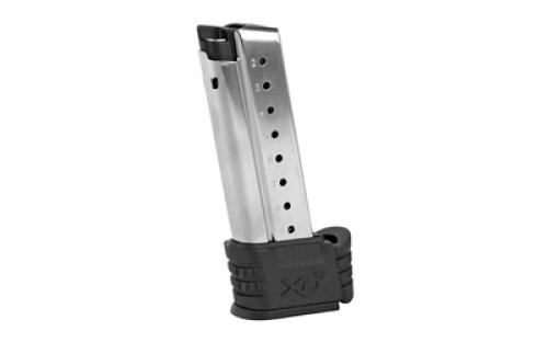 Springfield Magazine, 9MM, 9 Rounds, Fits Springfield XDS, with Sleeve for Backstaps 1 & 2, Does Not Fit Mod2, Stainless XDS09061