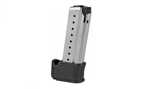 Springfield Magazine, 9MM, 9 Rounds, Fits Springfield XDS Mod 2, With Sleeve for Backstraps 1 & 2, Stainless XDSG09061