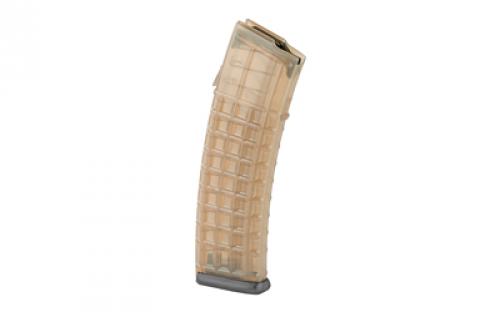 Steyr Arms Magazine, 223 Remington/556NATO, 42 Rounds, Fits Steyr AUG, Polymer, Transparent, Black Base 1200050510