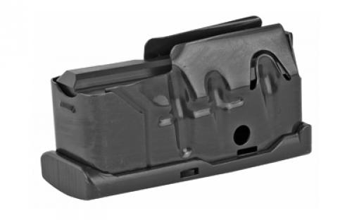 Savage Magazine, Bottom Release, 22-250, 4 Rounds, Fits 10FC/11FC/12FCV/12LRP/10 Precision Carbine/10 Predator Hunter/110, Matte Blued Finish 55104