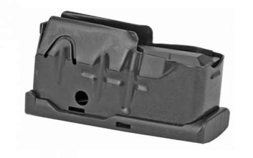 Savage Magazine, Bottom Release, 22-250, 4 Rounds, Fits 10FC/11FC/12FCV/12LRP/10 Precision Carbine/10 Predator Hunter/110, Matte Blued Finish 55104