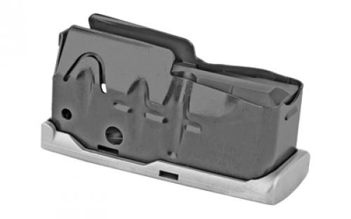 Savage Magazine, Bottom Release, Short Action, 25-06 Rem,/ 270 Win/ 30-06 Springfield, 4 Rounds, Fits 110/114/116C, Stainless Finish 55109