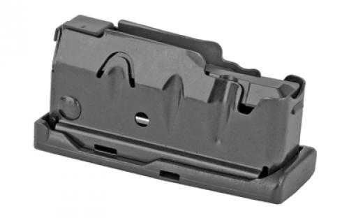 Savage Magazine, Bottom Release, Short Action, 204 Ruger/223 Remington, 4 Rounds, Fits 10FC/11FC/12FCV/12LRP/10 Precision Carbine/10 Predator Hunter/110, Matte Blued Finish 55155