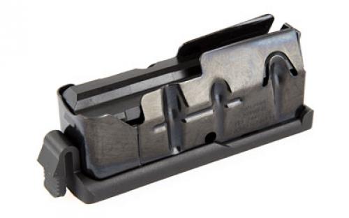 Savage Magazine, Integral Release, 25-06 REM, 270 Winchester/30-06 Springfield/280 Ackley, 4 Rounds, Fits AXIS/AXIS Stainless/11 Light Weight Hunter/11Trophy Hunter XP/10 Trophy Hunter XP/11 Lady Hunter/11 Hunter XP/16 Trophy Hunter XP/110 Engage Hunter XP/11 DOA Hunter XP/110 APEX XP/110 (long action)/110 Ultralite Matte Blued Finish 55233