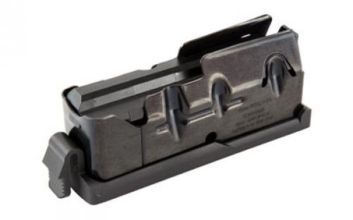 Savage Magazine, Integral Release, 7MM Remington Magnum/ 300 Winchester Magnum/338 Winchester Magnum/28 Nosler, 3 Rounds, Fits AXIS/AXIS Stainless/11 Light Weight Hunter/11Trophy Hunter XP/10 Trophy Hunter XP/11 Lady Hunter/11 Hunter XP/16 Trophy Hunter XP/110 Engage Hunter XP/11 DOA Hunter XP/110 APEX XP/110 (long action)/110 Ultralite, Matte Blue Finish 55253