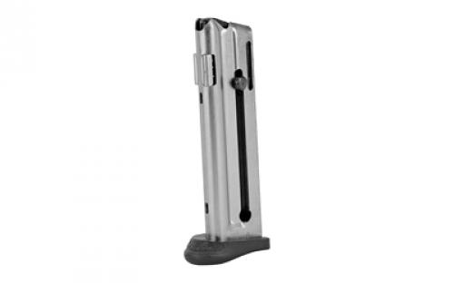 Walther Magazine, 22LR, 10 Rounds, Fits P22, Q Style Frame, Nickel Finish 512604