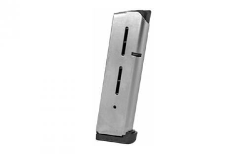 Wilson Combat Magazine, 45ACP, 8 Rounds, Fits 1911, Standard .350 Base Pad, Stainless 47D