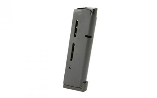 Wilson Combat Magazine, Elite Tactical Magazine, 45ACP, 8Rd, Fits 1911, MAX Spring, Black 500BA-HD