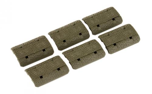 Magpul Industries M-LOK Rail Covers, Type 2 Rail Cover, Includes 6 panels each covering one M-LOK slot, Fits M-LOK, Olive Drab Green MAG603-ODG