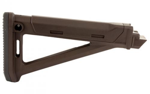 Magpul Industries MOE AK Stock, Fits AK Variants Except Yugo Pattern or Norinco Type 56S/MAK90 Rifles, Internal Storage Compartment, Rubber Butt-Pad, Rear Sling Mounts, Plum MAG616-PLM